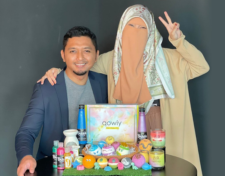 QOWIY: Menyasarkan untuk mendomisasi pasaran Asia sebagai pembekal produk mandian aroma terapi.