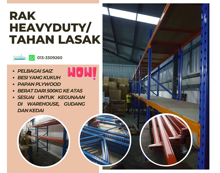 Zuracking Bekal Rak Besi Pelbagai Kategori