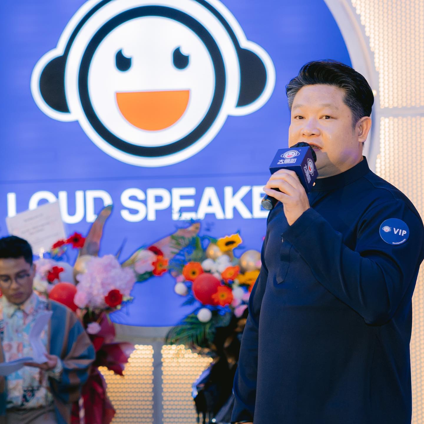 A picture of Damien Soh at Loudspeaker opening ceremony