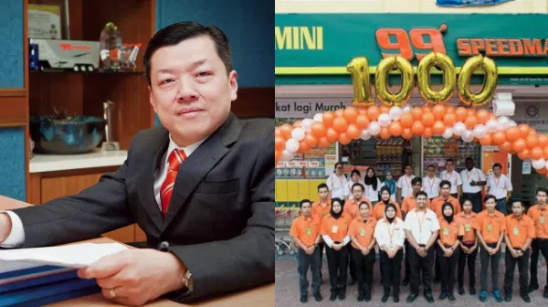 lee thiam wah ounder and CEO of 99 Speed Mart Retail Holdings, celebrating 1,000th branch opening for the Malaysian mini-market chain